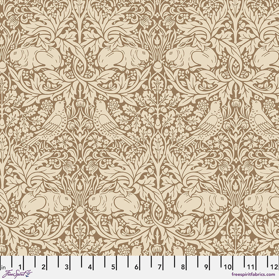 FreeSpirit Fabrics - The Oxford Holiday Collection - Medium Brer Rabbit - Gold - PWWM131.GOLD - Sold by the Half Yard
