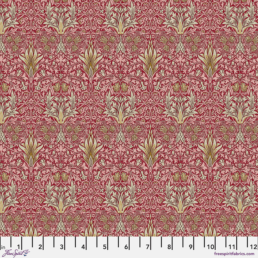 FreeSpirit Fabrics - The Oxford Holiday Collection - Small Snakeshead - Thorned Rose - PWWM133.THORNEDROSE - Sold by the Half Yard