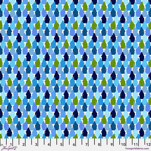 Freespirit Fabrics: Billy Reue -  The Suburbs - Winter Blues || Architecture School PWWR035.WINTERBLUES