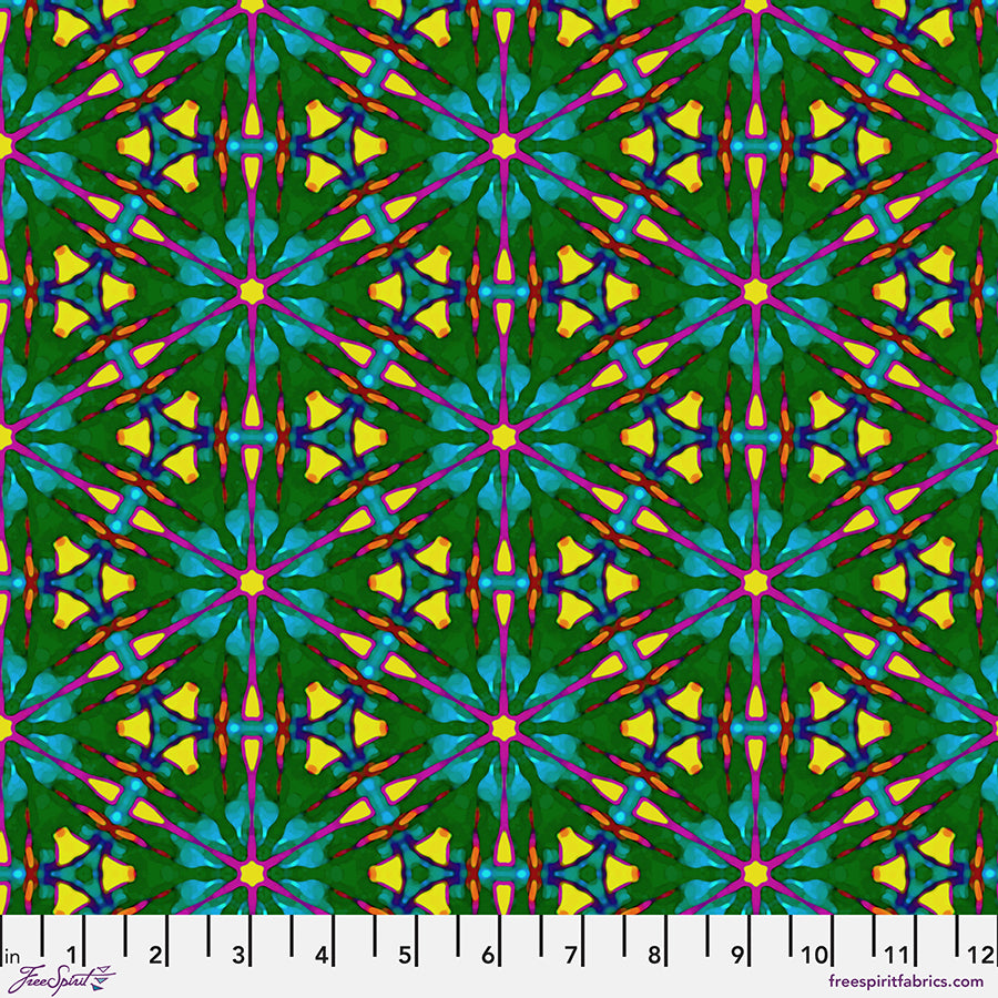 FreeSpirit Fabrics - Kaleidoscope - Carnival - Psychedelic - PWWR063.PSYCHEDELIC - Sold by the Half Yard