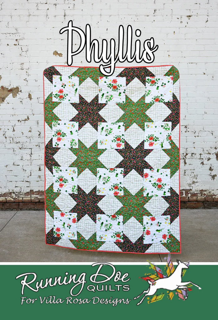 Villa Rosa Designs - Phyllis Quilt Pattern by Running Doe Quilts