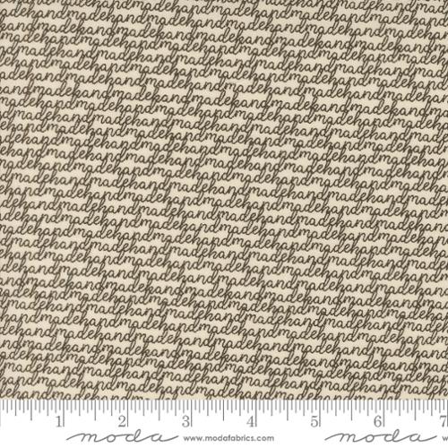Moda - Threads - 55681 25 Porcelain Black Words Handmade
