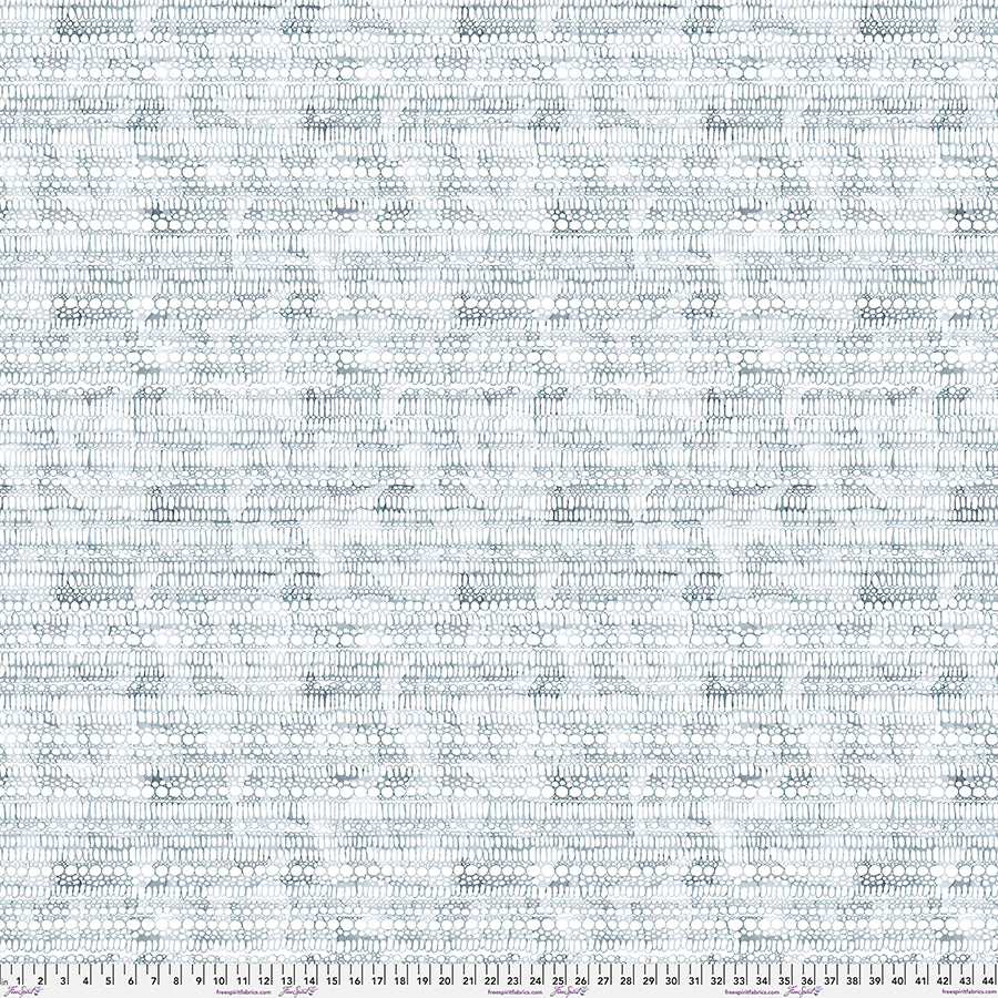 Backing Fabric - Pebble - Denim Wideback  || Brushstrokes by Shell Rummel for FreeSpiri Fabrics (Sold by the Half Yard)