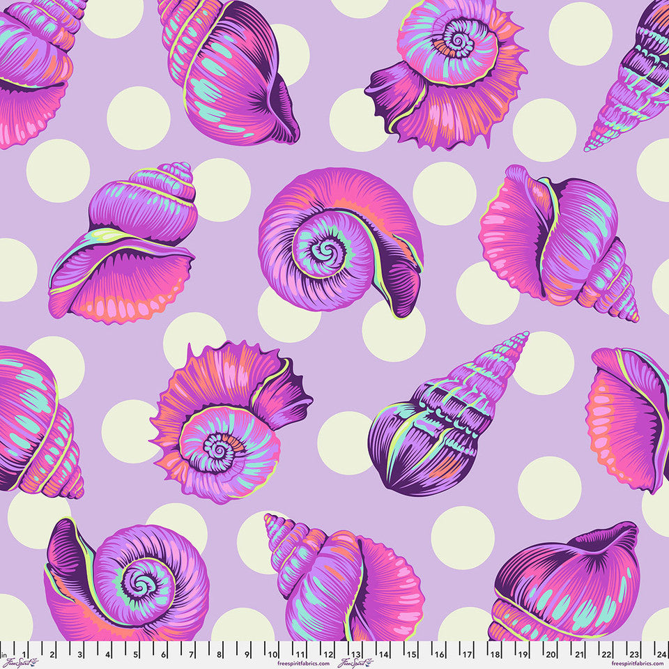Pre-Order - FreeSpirit Fabrics - Floral Reef - 108" Wideback - Big Shelly - Ultraviolet - QBTP021.ULTRAVIOLET - Sold by the Half Yard