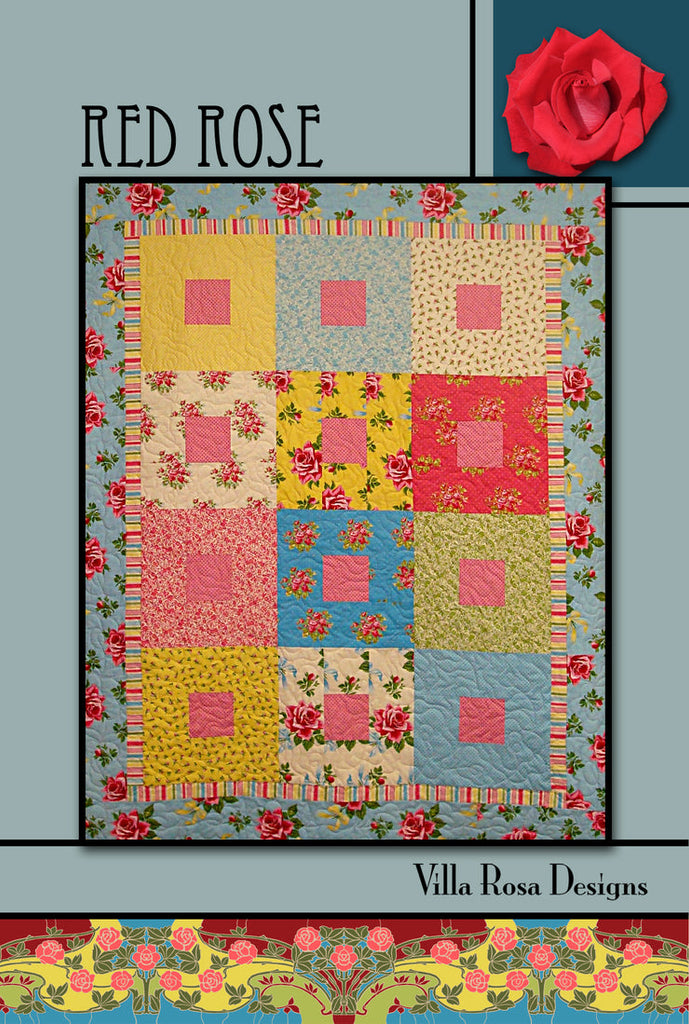Villa Rosa Designs - Red Rose Pattern