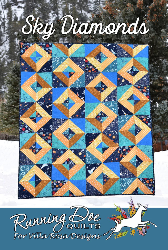 Villa Rosa Designs - Sky Diamonds Pattern by Running Doe Quilts