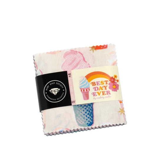 Ruby Star - Best Day Ever - 2.5" Mini Charm Pack - RS0102MC - 42 2.5" Squares