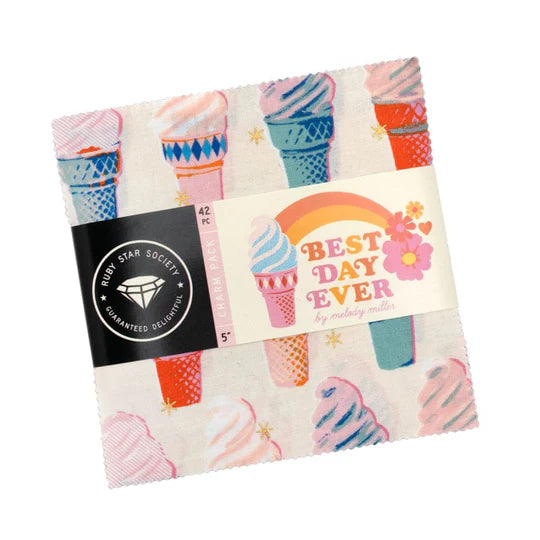 Ruby Star - Best Day Ever - 5" Charm Pack - RS0102PP - 42 5" Squares