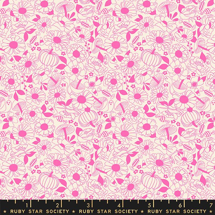 Ruby Star Society: Tiny Frights - Floral Neon Pink