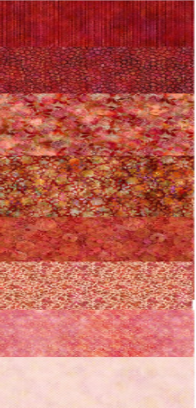 In The Beginning - Allure - Rust 8 Half Yard Cuts