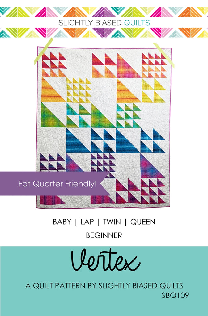 Vertex Quilt Pattern by Jennifer Worthen of Slightly Biased Quilts - SBQ-109