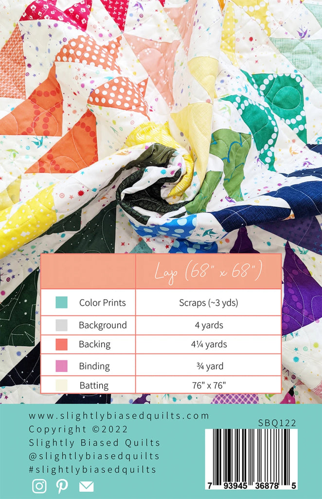 Radian Quilt Pattern by Jennifer Worthen of Slightly Biased Quilts - SBQ-122