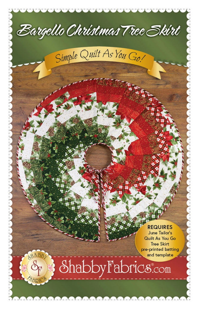 Bargello Christmas Tree Skirt Pattern by Jennifer Bosworth for Shabby Fabrics - SF50041