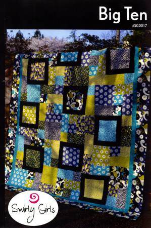 Swirly Girls - Big Ten Quilt Pattern - SGD017