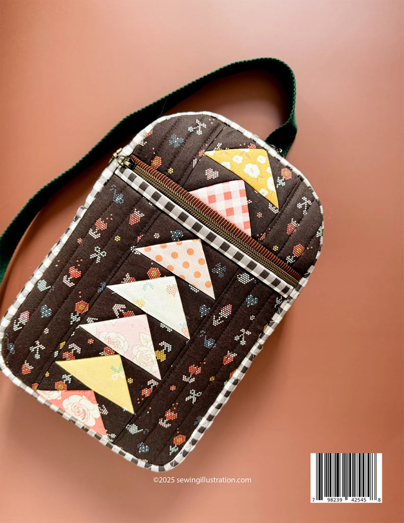 Weekend Sling Bag Pattern by Minki Kim of Sewing Illustrations - SI-BP9