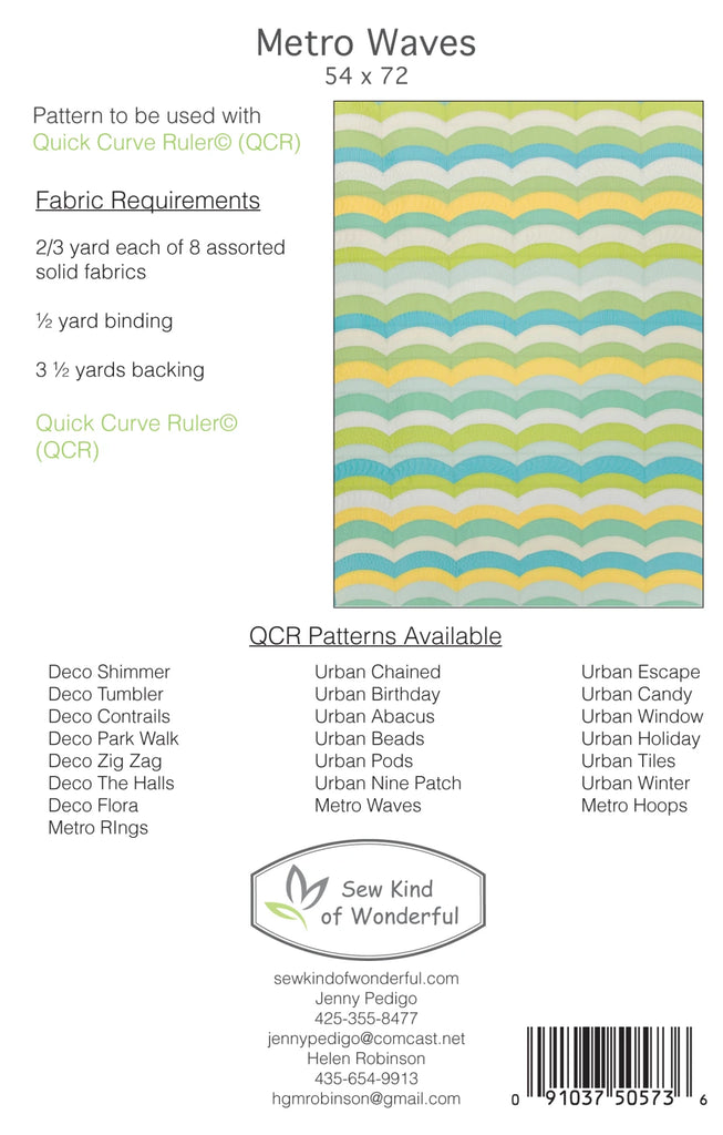 Sew Kind of Wonderful - Metro Waves -