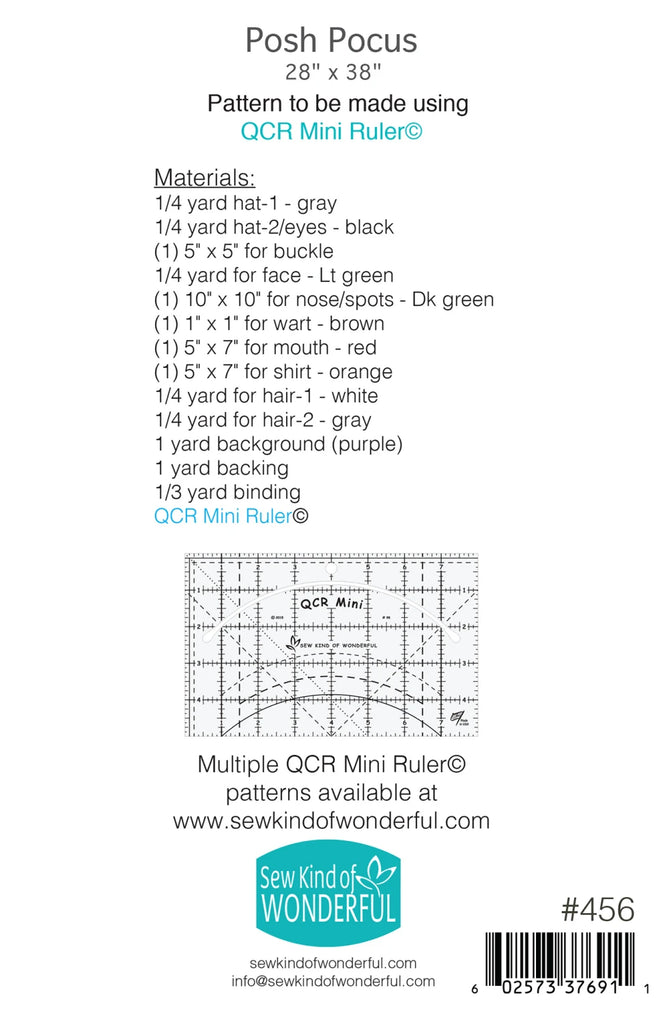 Posh Pocus Quilt Pattern by Jenny Pedigo of Sew Kind of Wonderful  - SKW456