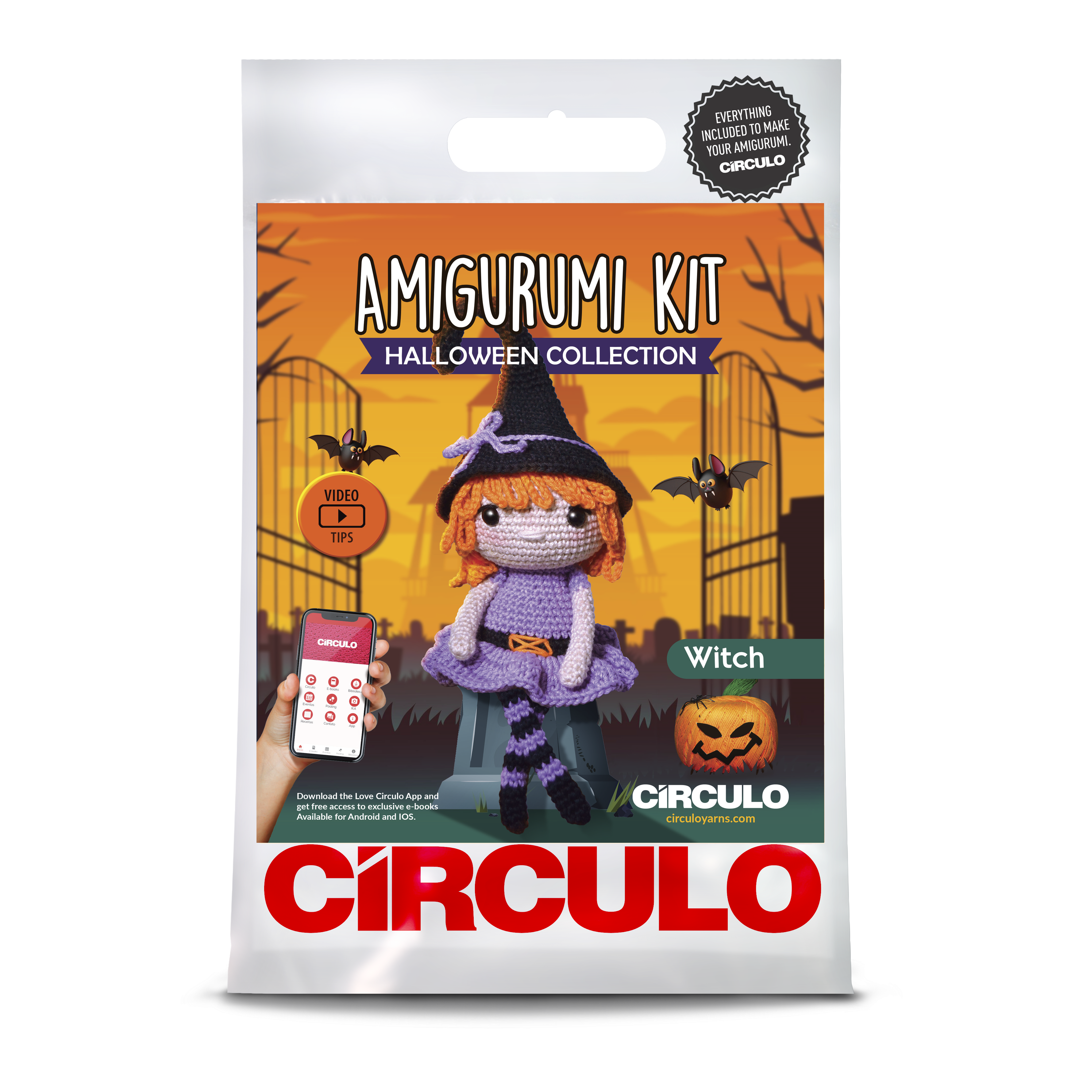 Circulo Amigurumi Kit: Halloween Collection- Witch – Sew Trendy MN