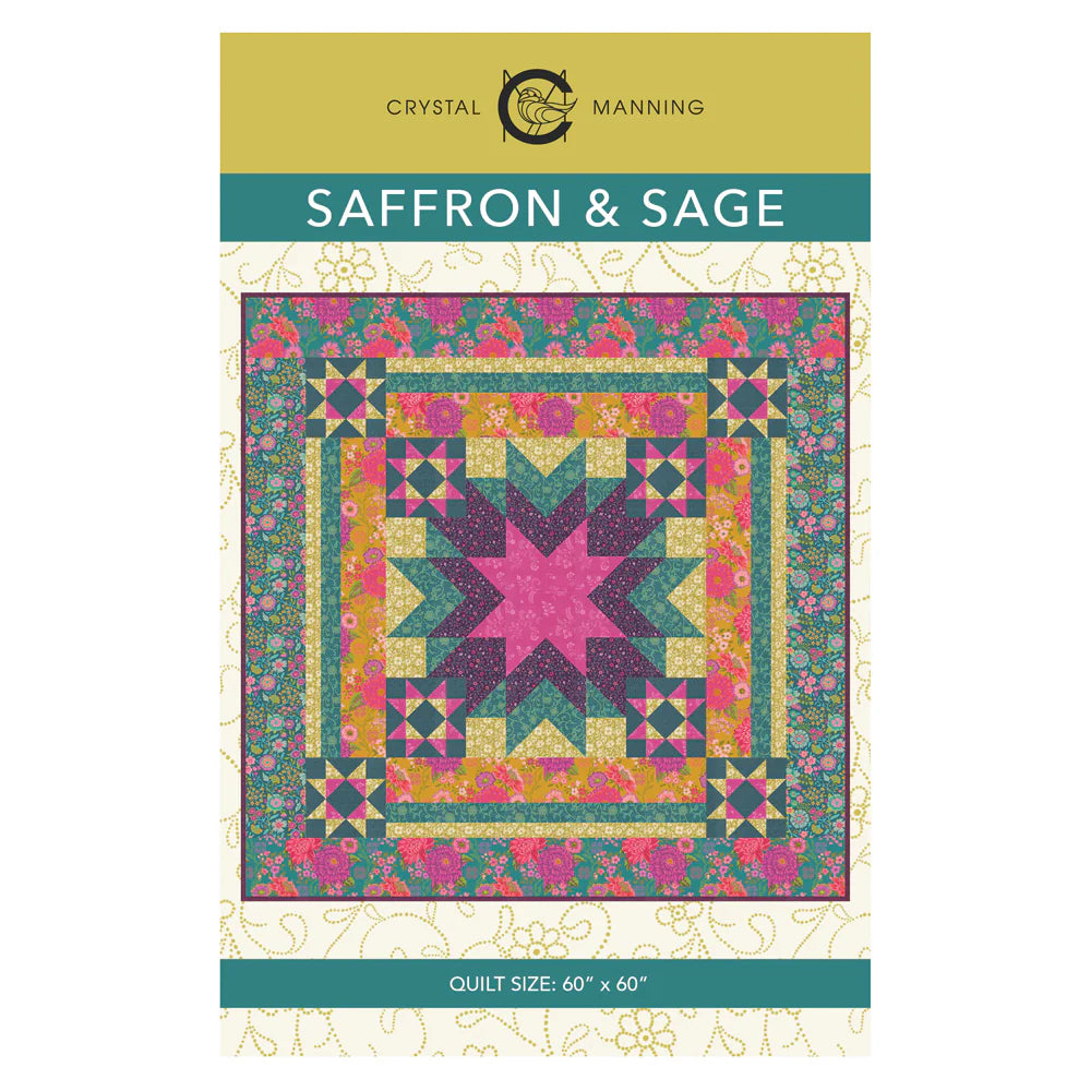Saffron & Sage Quilt Kit - Featuring Parlor by Crystal Manning of Moda Fabrics