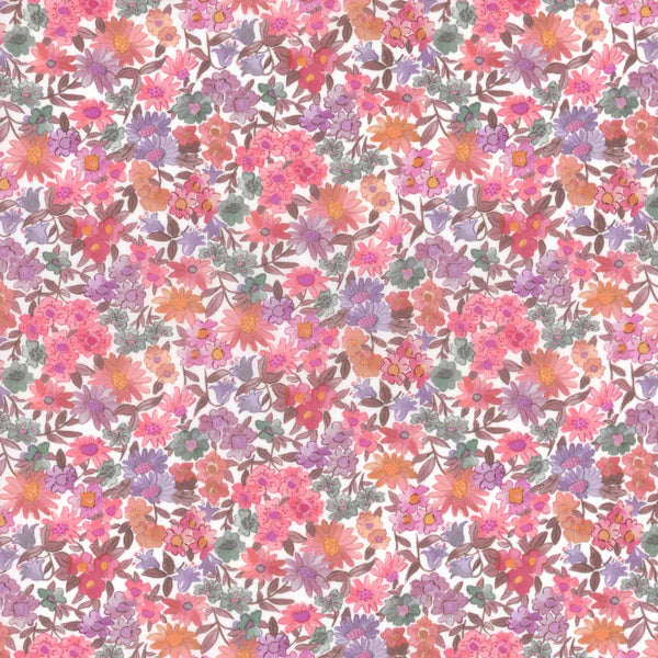 Liberty Fabrics - Sandra Spring (C) Tana Lawn AW25 Cotton - Sold by the 1/4 Yard