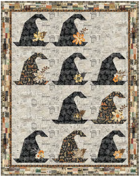 Witches Hat Quilt Kit - Featuring Seasonal Palette  by Tim Holtz