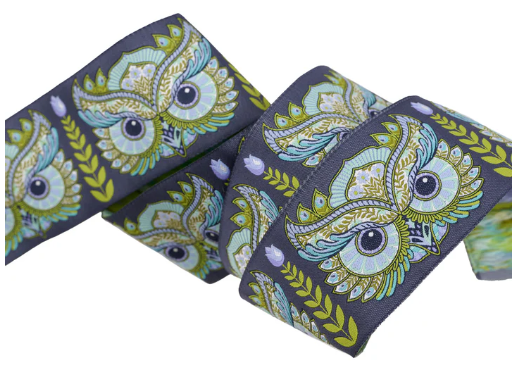 Full Moon Forest II - Hootie Patootie - Starlight - 2" width - By Tula Pink - Sold by the Yard