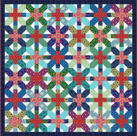 FreeSpirit Fabrics - Crosshatch Quilt Kit - Featuring Kaleidoscope by Billy Reue