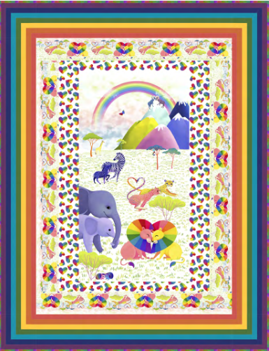 Wild Love Quilt Kit - Featuring Love in the Wild by Katy Tanis
