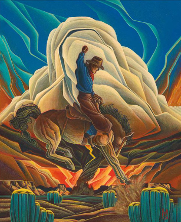 Riley Blake Designs - Western Reflections - Maelstorm Panel - PD-17072-Panel - Sold Per Panel