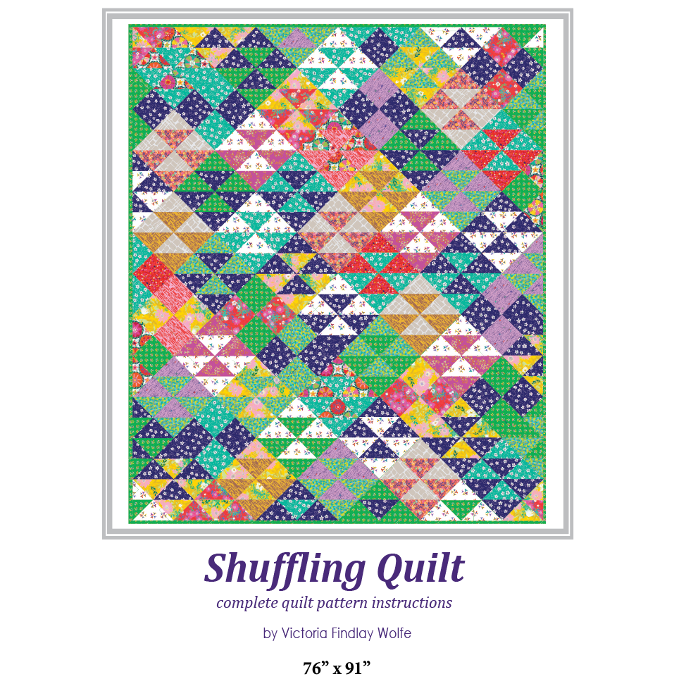 Victoria Findlay Wolfe: Shuffling Quilt