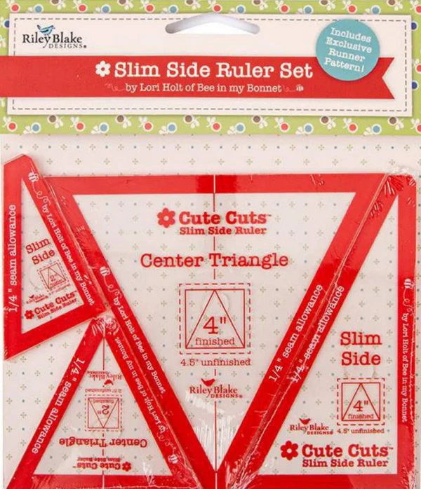 Riley Blake - Cute Cut Slim Side Ruler Set by Lori Holt of Bee in my Bonnet - STCC-40872