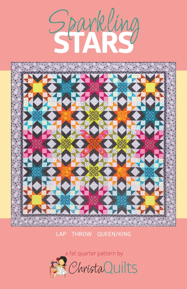 Sparkling Stars Quilt Pattern by Christa Watson of Christa Quilts - CQ133
