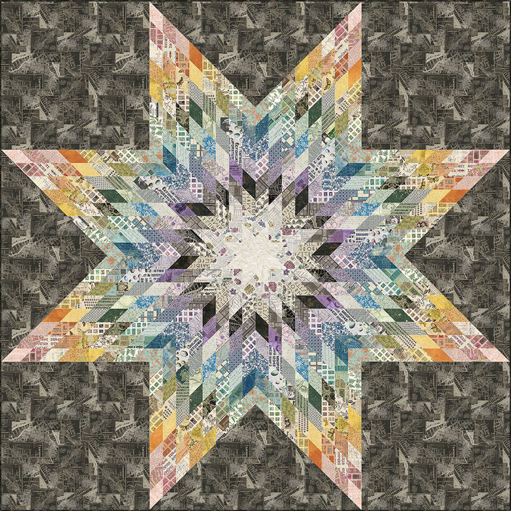 FreeSpirit Fabrics - Tim Holtz Color Palette - Stellar Quilt Kit - Fabrics for Quilt Top & Binding & Pattern