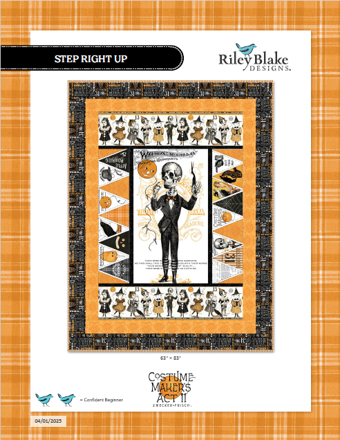 Riley Blake - J. Wecker Frisch - Costume Maker's Act II - Step Right Up Quilt Kit