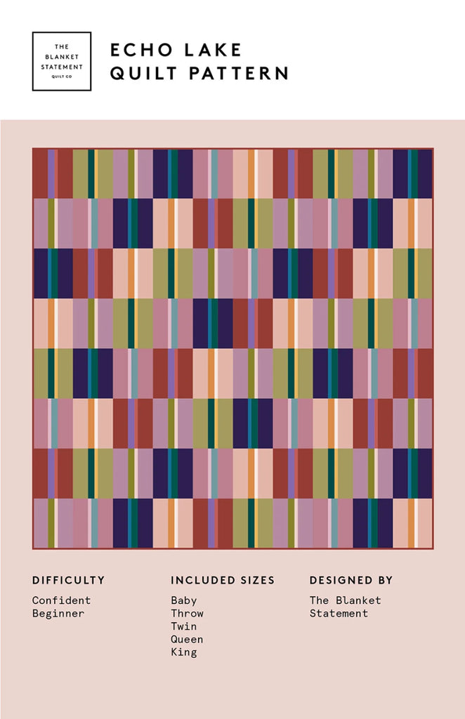 Echo Lake Quilt Pattern by The Blanket Statement - TBS-026