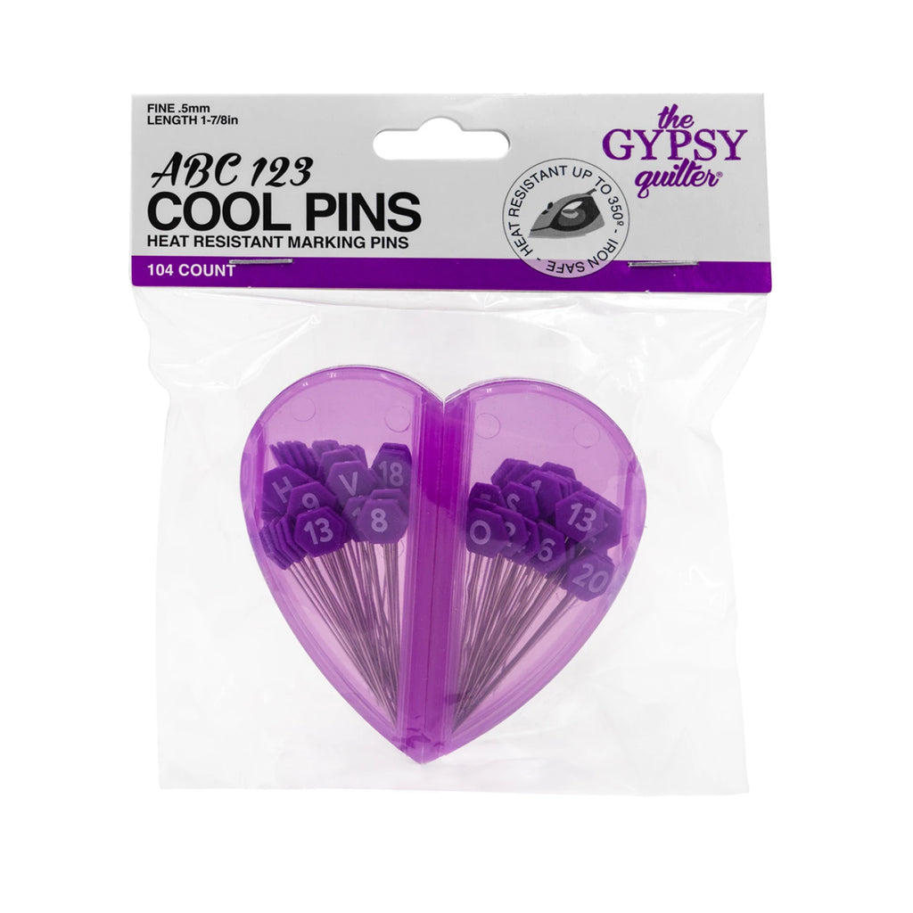 The Gypsy Quilter ABC 123 Cool Pins - TGQ110