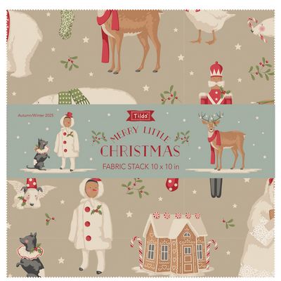 Tilda - Merry Little Christmas - 40 Piece 10" Fabric Stack - TIL300250