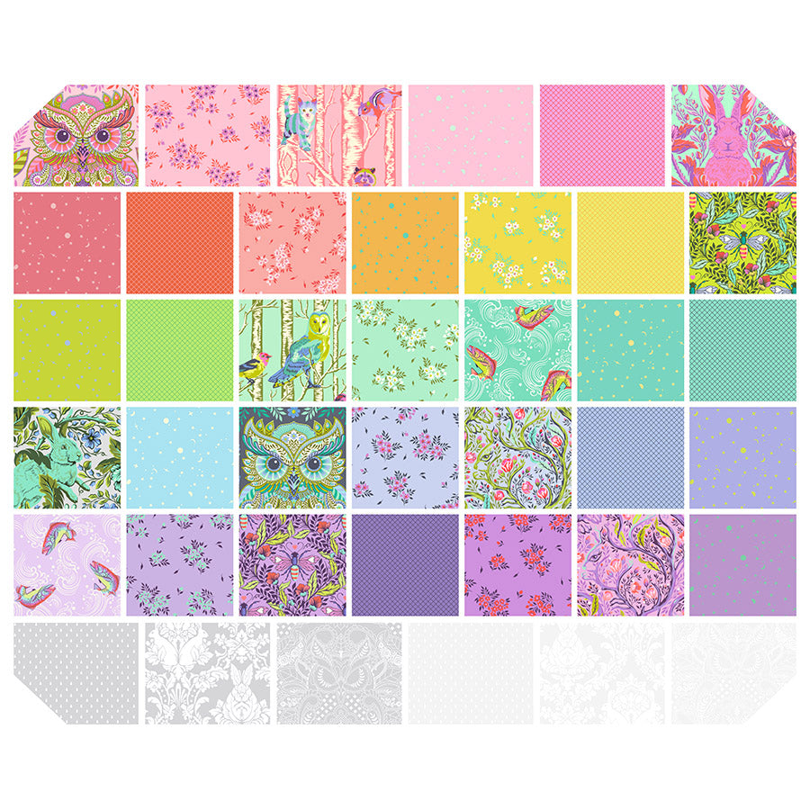 FreeSpirit Fabrics - Full Moon Forest II & True Colors - Half Yard Bundle 40 Fabrics