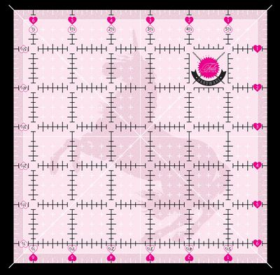 Brewer - Tula Pink 6.5in x 6.5in Non Slip Unicorn Ruler - TP2SQ6