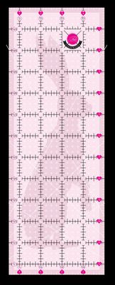 Brewer - Tula Pink 4.5in x 12.5in Non Slip Rabbit Ruler - TP4X12