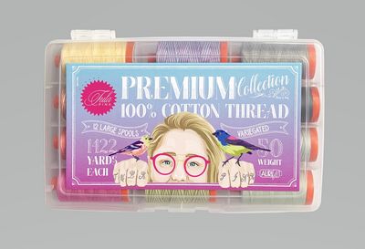 AURIFIL THREAD - Tula Pink Premium Collection 50 wt, 12 Colors - TP50TP12