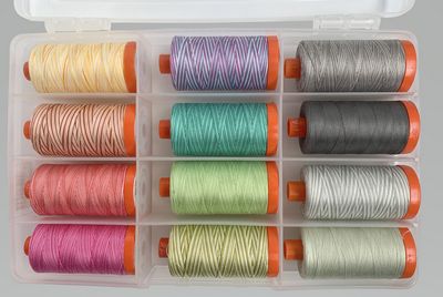 AURIFIL THREAD - Tula Pink Premium Collection 50 wt, 12 Colors - TP50TP12