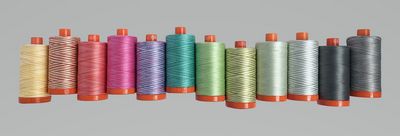 AURIFIL THREAD - Tula Pink Premium Collection 50 wt, 12 Colors - TP50TP12