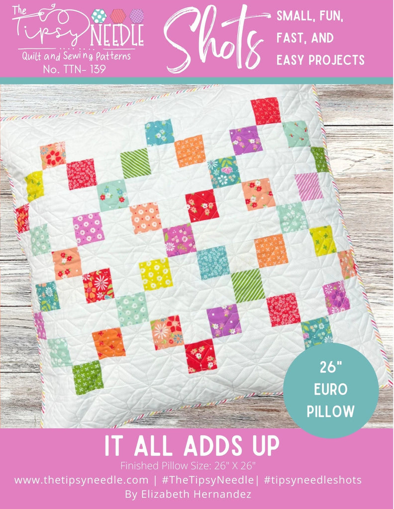 The Tipsy Needle - Shots Pillow Pattern -