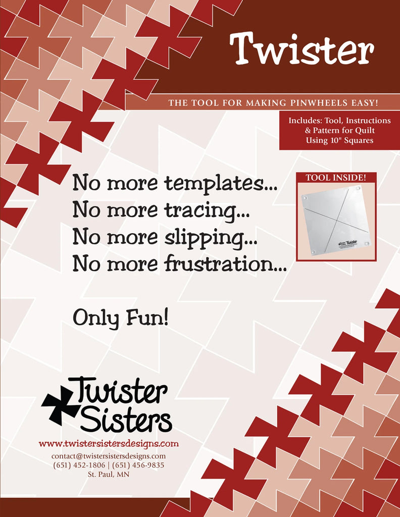 Twister Pinwheel Template by Twister Sister Designs
