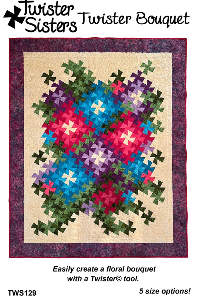 Twister Bouquet Pattern by Marilyn Foreman for Twister Sister Designs - TWS129