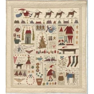 Hatched and Patched - The Santa, The Tree, The Turkey & Me Quilt Pattern - A411