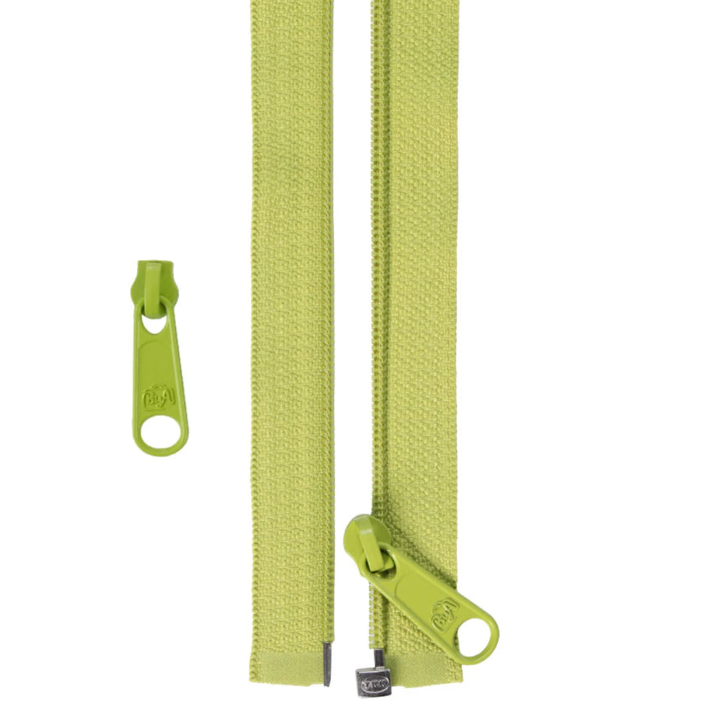 50in Separating Zipper and Extra Slide Apple Green ByAnnie - ZIP50-200