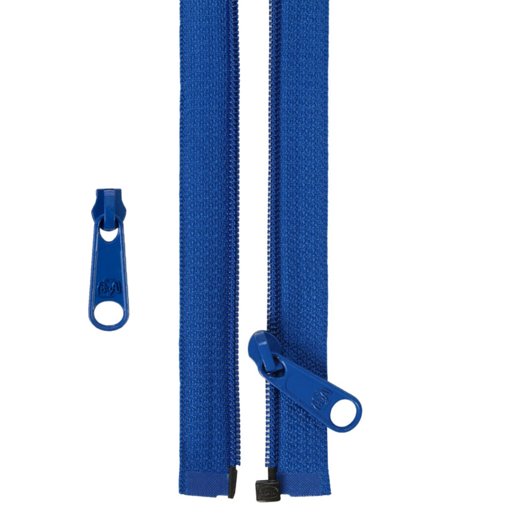 50in Separating Zipper and Extra Slide Blastoff Blue ByAnnie - ZIP50-215
