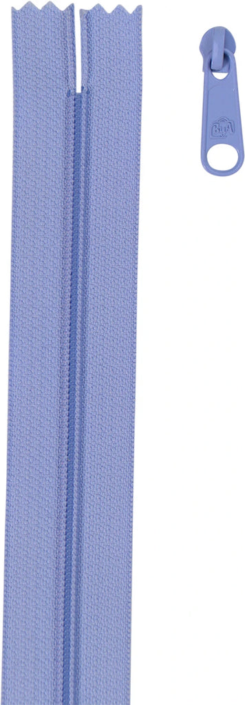 4 yards of 16mm #4.5 zipper chain and 16 Extra-Large Coordinated Pulls Lilac by Sallie Tomato - ZIPYD-002